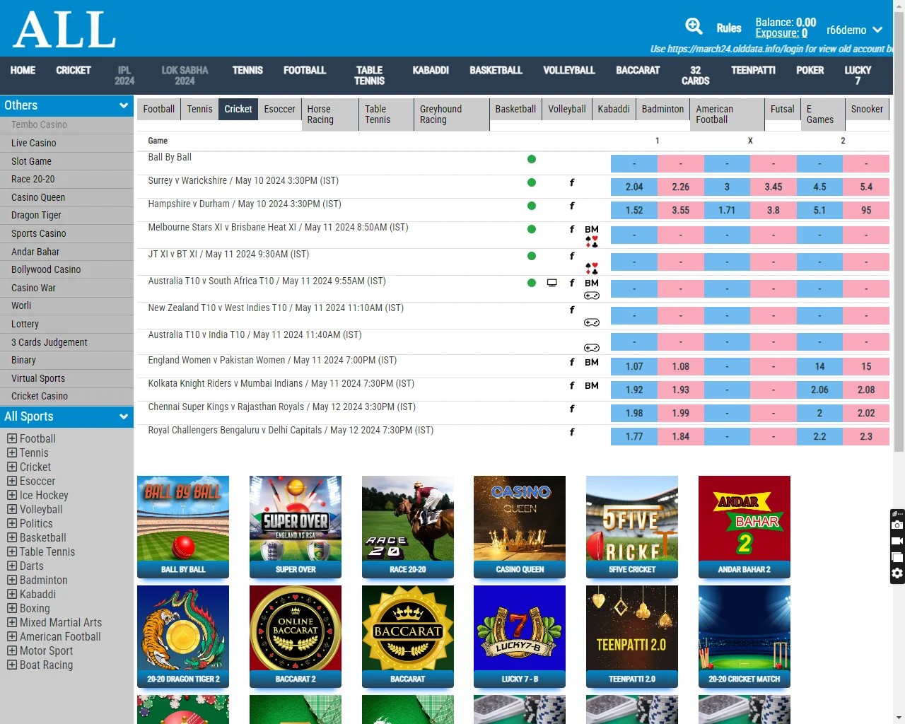 AllPannel betting id games and rewards
